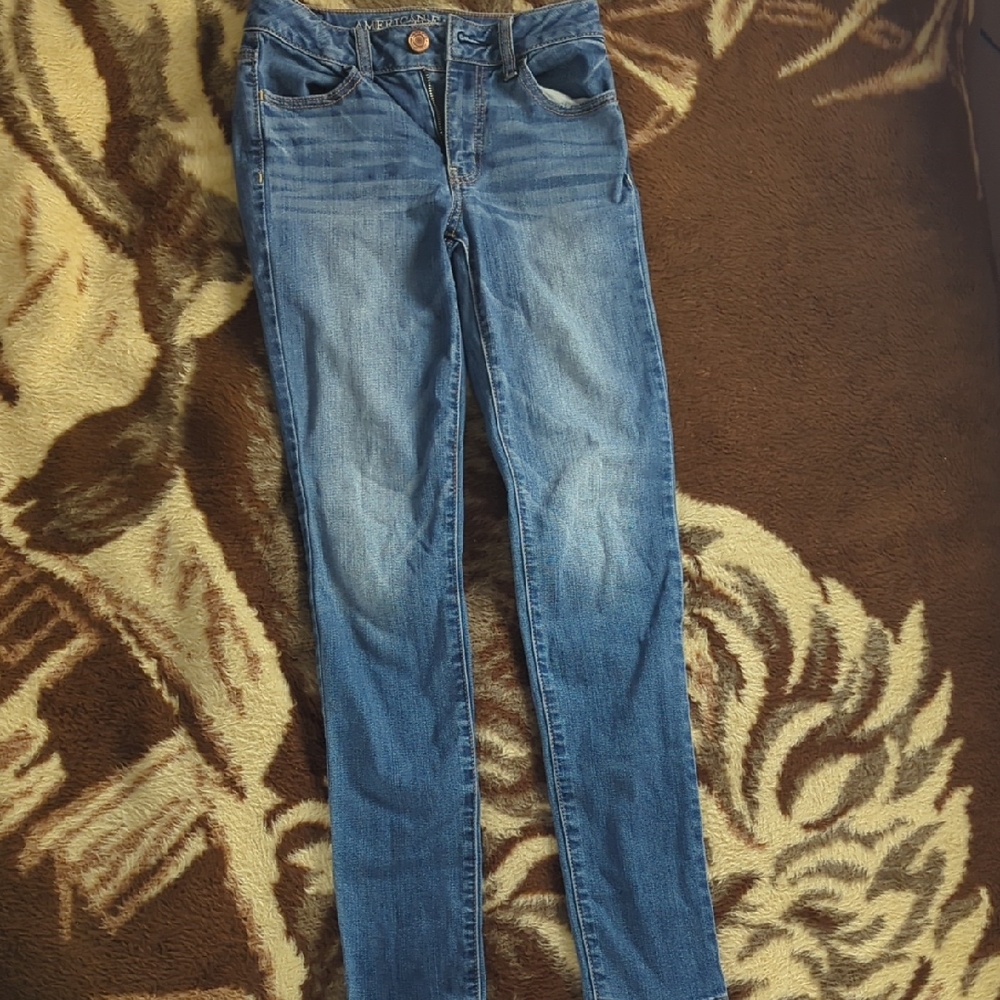 American Eagle Outfitters Women's Classic Blue Skinny Jeans